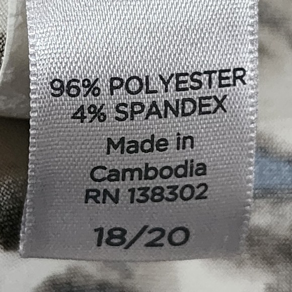 Avenue leopard print stretch v‎ neck dress plus size 18 20 2X - Picture 7 of 7